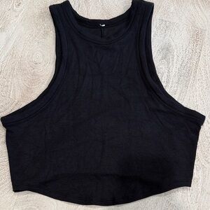 Lululemon black ribbed cropped Women's Top